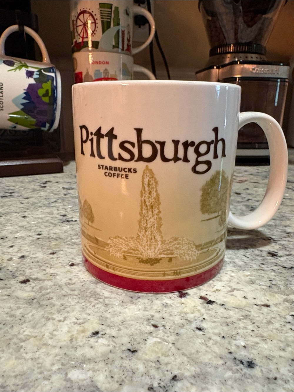 Starbucks City Mug 2011 Pittsburgh Coffee Mug Cup Collector Series Global Icons